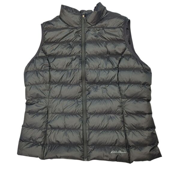 Eddie Bauer Women's EB650 Cirruslite Full Zip Down Black Puffer Vest 2XL - Picture 1 of 16